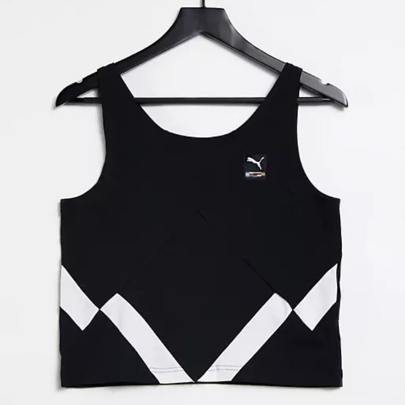 🆕Puma | International Tank Top in Black Women's Size Large - Picture 1 of 6